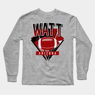 Vintage Arizona Football Watt Long Sleeve T-Shirt